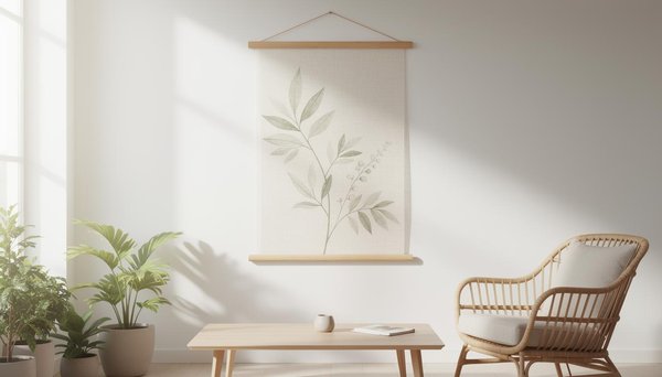 Le kakémono bois : l'affiche suspendue au charme naturel pour vos espaces